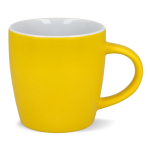 Taza de cerámica con acabado mate en varios colores 350ml color amarillo