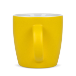 Taza de cerámica con acabado mate en varios colores 350ml color amarillo tercera vista