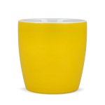 Taza de cerámica con acabado mate en varios colores 350ml color amarillo cuarta vista