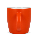 Taza de cerámica con acabado mate en varios colores 350ml color naranja tercera vista