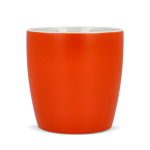 Taza de cerámica con acabado mate en varios colores 350ml color naranja cuarta vista