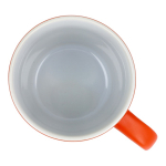 Taza de cerámica con acabado mate en varios colores 350ml color naranja quinta vista