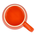 Taza de cerámica con acabado mate en varios colores 350ml color naranja sexta vista