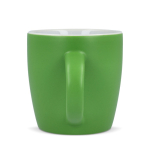 Taza de cerámica con acabado mate en varios colores 350ml color verde lima tercera vista