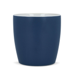 Taza de cerámica con acabado mate en varios colores 350ml color azul oscuro cuarta vista