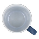 Taza de cerámica con acabado mate en varios colores 350ml color azul oscuro quinta vista
