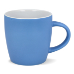 Taza de cerámica con acabado mate en varios colores 350ml color azul claro