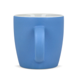 Taza de cerámica con acabado mate en varios colores 350ml color azul claro tercera vista