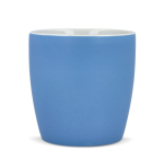 Taza de cerámica con acabado mate en varios colores 350ml color azul claro cuarta vista