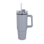 Vaso de acero inoxidable compatible con portavasos 800ml color gris
