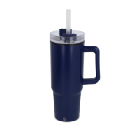 Vaso de acero inoxidable compatible con portavasos 800ml color azul oscuro