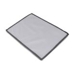 Paño de limpieza para gafas o pantallas de microfibra RPET 13x18 cm color blanco tercera vista