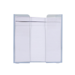 Cubo de notas de 800 hojas lisas FSC en caja de cubo 10x10x10cm color transparente segunda vista