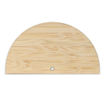 Transportador hecho de bambú personalizable para dibujos o geometría color natural tercera vista