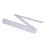 Regla de madera de colores plegable resistente a golpes 2M color blanco quinta vista