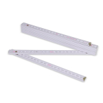 Regla de madera de colores plegable resistente a golpes 2M color blanco sexta vista