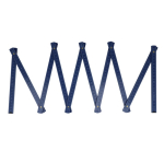 Regla de madera de colores plegable resistente a golpes 2M color azul oscuro