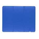 Alfombrilla plegable de PU con cargador inalámbrico integrado 10W color azul primera vista