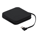 Powerbank cuadrado de ABS con conexión tipo C 1.200 mAh séptima vista