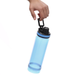 Botella translucida mate de RPET con tapa y asa negra 700ml sexta vista