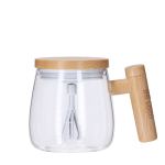 Taza mezcladora de borosilicato con tapadera con agitador eléctrico vista principal