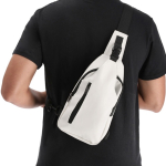 Bandolera de suave PU con cinta de transporte ajustable cuarta vista