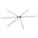 Set ecológico de dibujo con lápices de colores eternos y bloc de notas cuarta vista