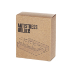 Soporte para móvil con teclado mecánico de funcionalidad antiestrés vista con caja