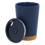 Vaso take away de doble pared con detalle de corcho en la base 260ml tercera vista