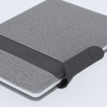 Libreta de PU con cierre magnético en parte superior hojas a rayas A5 sexta vista