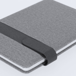 Libreta de PU con cierre magnético en parte superior hojas a rayas A5 séptima vista