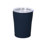 Vaso térmico de acero inoxidable con tapa a presión y dosificador 350ml color azul marino primera vista