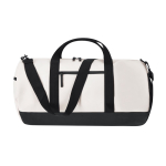 Bolsa de viaje de PU con 2 bolsillos exteriores y 3 interiores color beige primera vista