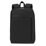 Mochila ampliable para portátil hecha de PU y poliéster 15'' color negro primera vista