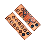 Cofre de 12 bombones de chocolate belga de varios sabores color blanco segunda vista