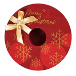 Corona de navidad con 5 tipos de dulces de chocolate y frutos secos color mezcla de sabores