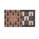 Set de 9 chocolates de 5g con chocolate blanco, negro y con leche color natural tercera vista