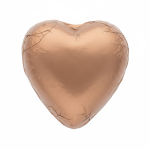 Chocolate en forma de corazón con embalaje individual personalizable 5g color bronce