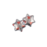 Chocolate en forma de estrella en embalaje individual personalizable 4g color plateado segunda vista