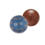 Chocolate en forma de bola con envoltorio individual personalizable 30g color azul