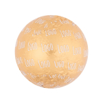 Chocolate en forma de bola con envoltorio individual personalizable 30g color dorado