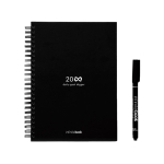 Libreta reutilizable tapa dura con escaneo InfiniteBook A5 tinta negra color negro