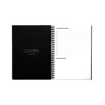 Libreta reutilizable tapa dura con escaneo InfiniteBook A5 tinta negra color negro primera vista