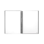 Libreta reutilizable tapa dura con escaneo InfiniteBook A5 tinta negra color negro quinta vista