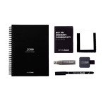 Libreta reutilizable tapa dura con escaneo InfiniteBook A5 tinta negra color negro octava vista