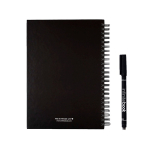 Libreta hecha en Europa tapa dura InfiniteBook A5 tinta negra color negro segunda vista