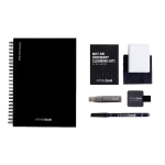 Libreta hecha en Europa tapa dura InfiniteBook A5 tinta negra color negro cuarta vista