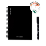 Libreta hecha en Europa tapa dura InfiniteBook A5 tinta negra color negro quinta vista