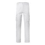 Pantalón de trabajo unisex con bolsillos 290 g/m2 Velilla color blanco segunda vista