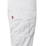 Pantalón de trabajo unisex con bolsillos 290 g/m2 Velilla color blanco quinta vista